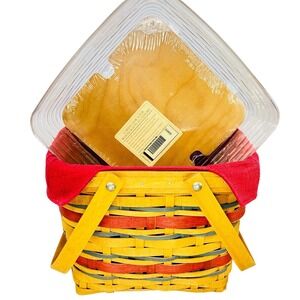 Longaberger AMERICAN CELEBRATION‎ PICNIC TOTE w/ Riser Liner Protector 2007